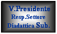 Casella di testo: &nbsp;V.Presidente
Resp.Settore
Diadattica Sub.
