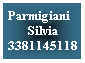 Casella di testo: Parmigiani
Silvia
3381145118
&nbsp;
&nbsp;
